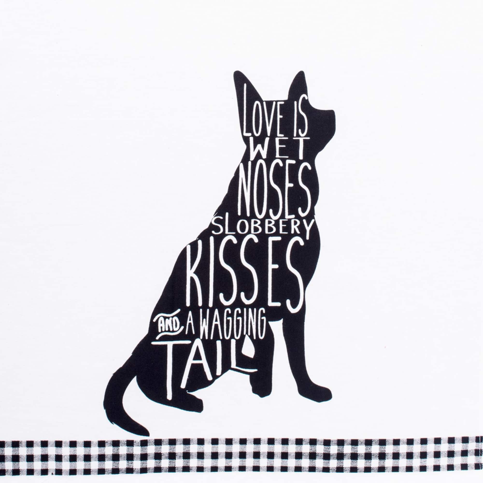 DII® Dog Prints Dishtowel, 2ct.
